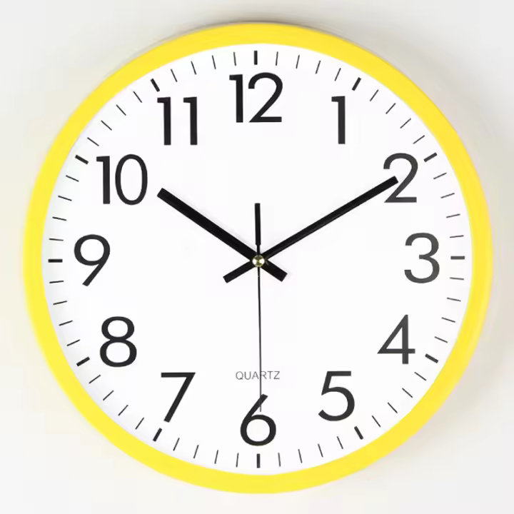 Reloj de pared Modern Diseño atemporal with exphere Redonda ultratransparente Reloj de Salón ultrasolencioso 25 cm/10 pulgadas - 1