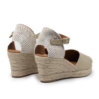 Alpargatas de mujer TINA KIZ 29L-5 PLATIN VALENCIANA CORREITA LIVORNO PLATINO 34927 25V - details 1