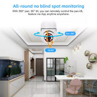 Cámara Inteligente HD 1080P E27 Bombilla WIFI Con Visión Nocturna Audio Bidireccional Seguimiento Humano Para Seguridad Doméstica Y Exterior - details 8