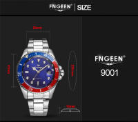 Reloj De Pulsera Mecánico De Lujo Para Hombre 2024 FNGEEN 9001 Con Esferigrafía De Titanio Luminoso Y Feos Automático Diamante Acero Inoxidable Resistente Al Agua - details 29