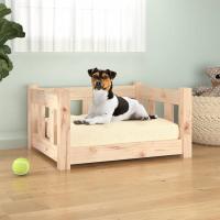 vidaXL Cama para perros 55,5x45,5x28 cm sofá para perros Color Natural,  Blanco, y mas - details 0