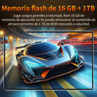 2025 Nueva tableta 5G 10,1 pulgadas Android 13,0 tableta 16GB Ram 1TB ROM tableta Doble Cámara WiFi tipy-C - details 5