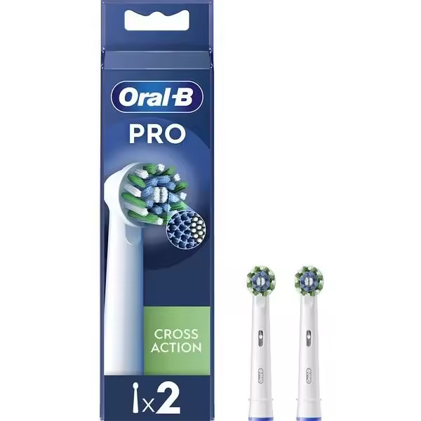 ORAL B Cross Action 2 Recambios  2 uds Recambios Cepillo de Dientes Eléctrico - 1