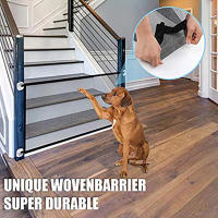 Valla Para Perros Plegable Y Respirable Seguridad Al Aire Libre Y Interior Barreira De Rede Isolada Para Escaleras Y Puertas - details 4