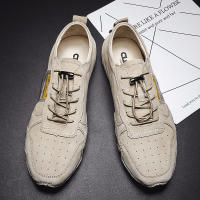 Zapatos Casuales Para Hombre CLOHOO De Cuero Genuino Ligeros Antideslizantes Para Exterior Caminar Conducir Sin Tacón - details 4
