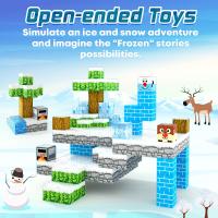 Bloques Magnéticos Construye El Mundo De Los Hielos Edición Frozen Juegos Sensoriales STEM Para Niñas Edad 3+ Castillo De Princesa Juguetes Educativos Para Regalos - details 5