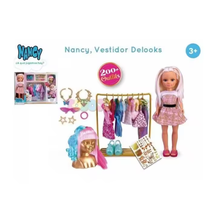 NANCY VESTIDOR DE LOOKS MUÑECA CON COMPLEMENTOS DE FAMOSA - 1