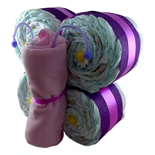 Tarta de Pañales Mariposa Dodot Talla 3 | Regalo Bebé | Tiernos Momentos - 1