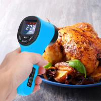 Termómetro Infrarrojo Digital IR Pyrometer No Contacto Con Pantalla LCD Medición De Temperatura -50~550°C Para Cocina - details 5