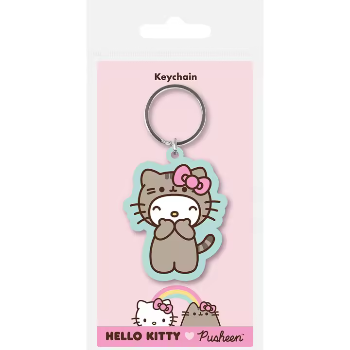 PUSHEEN X HELLO KITTY - LLAVERO DRESS UP - 1