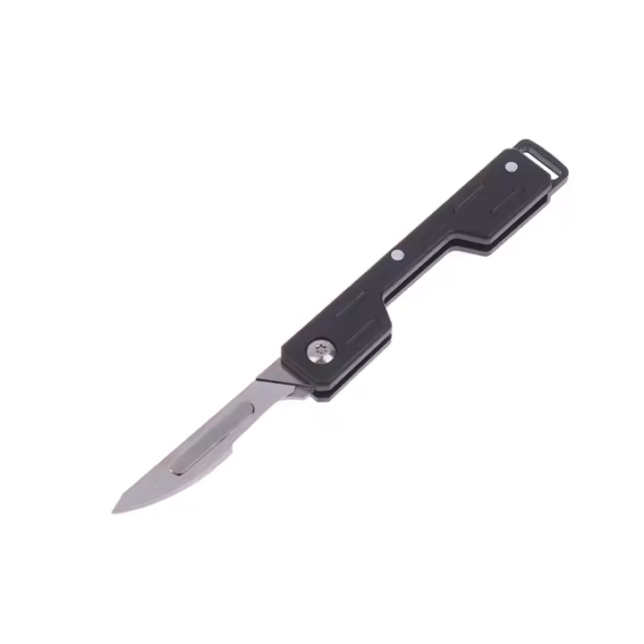 Cuchillo Miniatura De Acero Inoxidable Con Llavero Punta Afilada Desmontable Portátil Pendiente Para Regalo De Navidad - 1