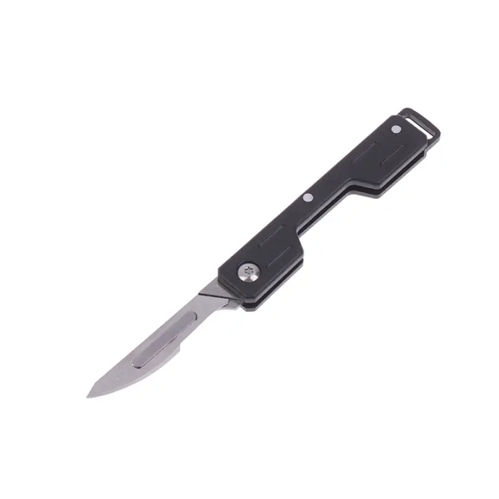Cuchillo Miniatura De Acero Inoxidable Con Llavero Punta Afilada Desmontable Portátil Pendiente Para Regalo De Navidad - 1