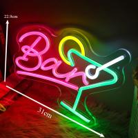 Luz Neón LED De Barmaña Con Cadena De Colgaje Potenciada Por USB Para Barra De Cocteles Fiesta Club Cueva Del Hombre Luz Nocturna Para Decoración De Interiores Y Exteriores - details 5