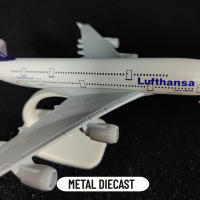 Replica De Avión De Metal a Escala 1:250 Lufthansa A380 Modelo Aviación Miniatura Decoración Para Sala De Arte Juguete Antiestrés Para Niños - details 3