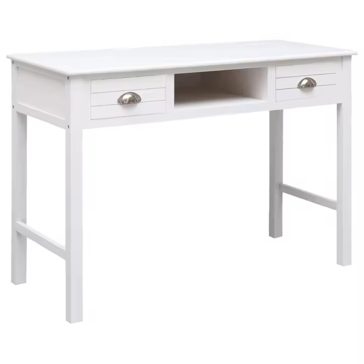Escorio Blanco 108x45x76 cm Madera de Paulownia - 1