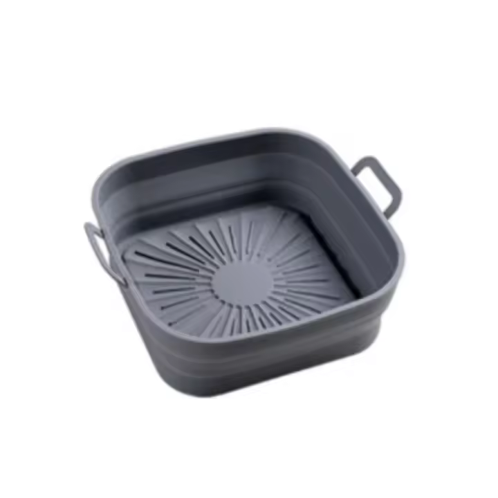 Air Fryer Mat Silikon Bakeware Bricka Återanvändbar, Grå - 1