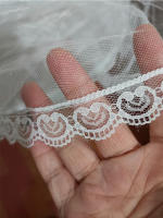 Delantal De Encaje Para Niñas 2023 Con 3 Aros Y Cintura Elástica Vestido De Novia Con Encaje Y Volantes Moda Infantil - details 11