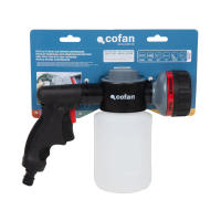 Cofan Pistola de Riego Multifunción con 6 Posiciones y Depósito Dispensador para Jabón de 500 Ml - details 1