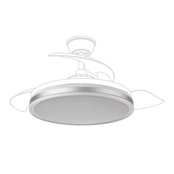 FABRILAMP Difusor Ventilador Bayomo Grande 108d | Niquel - 1