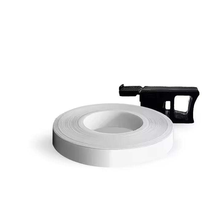 Llantasde Rueda para ruedas de motorteta reflectantes BlanCasde 7 mm x 6 Mt con aplicador - 1