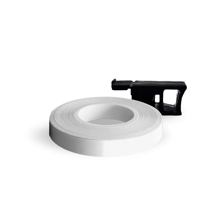 Llantasde Rueda para ruedas de motorteta reflectantes BlanCasde 7 mm x 6 Mt con aplicador - 1