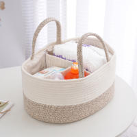 Bolsa De Pañales Multifuncional Para Viajes Portátil Para Mamá Cesta De Almacenamiento De Pañales De Algodón Con Cordón Estilo Unisex - details 0