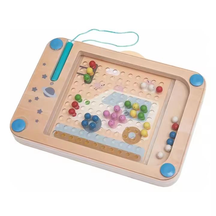 Bolas Creativas de Madera con 5 Piezas Juguetes de madera NATURPLAY - 1