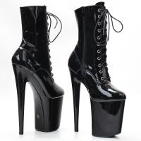 Botas De Danza Pole 8" Plataforma Lace up Ankle High Para Mujer Tallas 36-43 Envío Rápido Material PU Suela De Goma - details 4