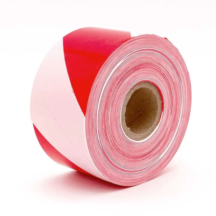 ARTEHOME Cinta Balizamiento Blanca y Roja 200m x 88 mm - Estable, Resistente al Desgarro, Cinta de Señalización ideal para uso en exteriores.Material principal PVC - 1