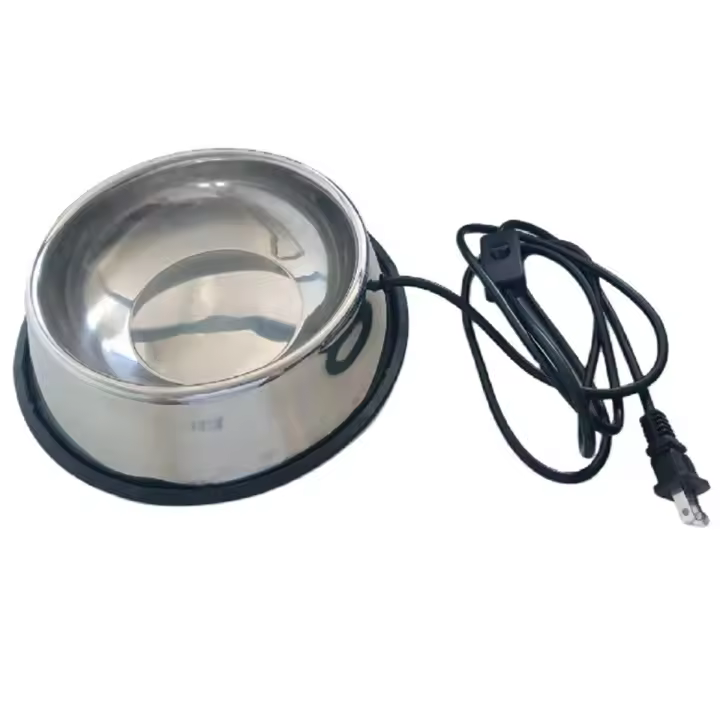 Cuenco Térmico para Mascotas de Acero Inoxidable al Aire Libre para Gato Perro Pollo Hielo Normal Producto de Peluquería - 1