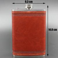 Flasque De Hips Con Taza 9Oz De Acero Inoxidable Para Licor Regalo Para Hombres Set De Alcohol Con Cuero PU Y Botiquín Portátil Para Exteriores Whiskey - details 5
