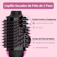 🔥【GIFT MAMÁ】Cepillo Secador Profesional 2en1｜Tecnología Iónica Antiencrespamiento｜Doble Voltaje Mundial｜Motor Turbo 1200W｜Salón en Casa-Cecodadi - details 1