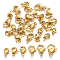 30Pcs/lot Aros De Cangrejo De Acero Inoxidable Galvanizado En Oro Para Pulseras Collares Cadenas Hecho a Mano Joyería Suministros - details 6