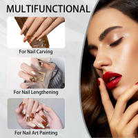 KEMEISI Set De Pinceles De Uñas De Acrílico Kolinsky #8-#16 Para Aplicación Profesional De Uñas 3D Pinceles De Arte De Mano Hechos a Mano - details 2