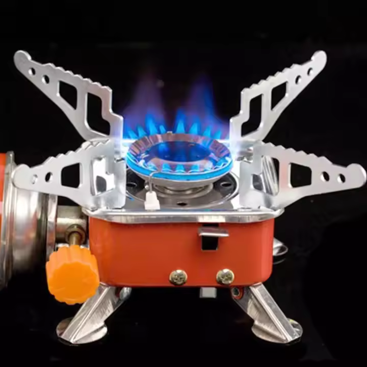 Cocina portátil DUAL, funciona con cartucho de gas o botella de gas externa , para Casa , Camping y Viajes . - 1