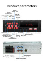 BQCC 1Din MP3 Autoradio Bluetooth FM USB TF AUX Entrada Estéreo Protección Del Poder Recarga De Teléfono Multimedia Para Coche - details 8