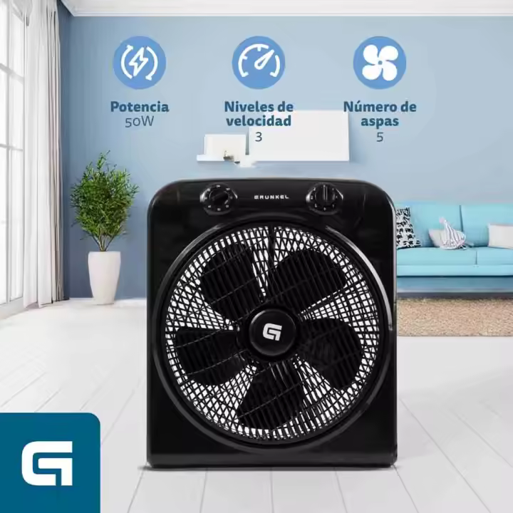 Ventilador de suelo BOXFANNG - 50W -  Negro - 1