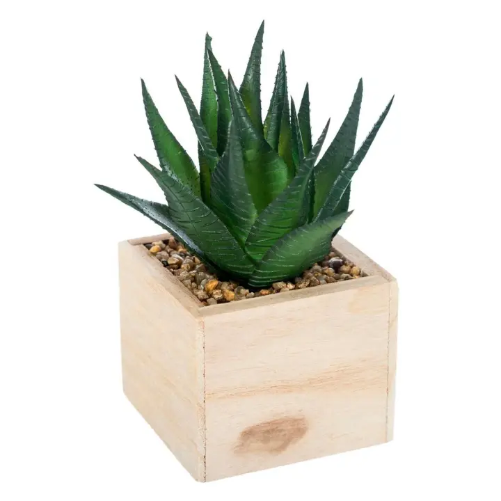 Atmosphera Planta de Madera Verde Chic H14 para Decoración Interior - 1