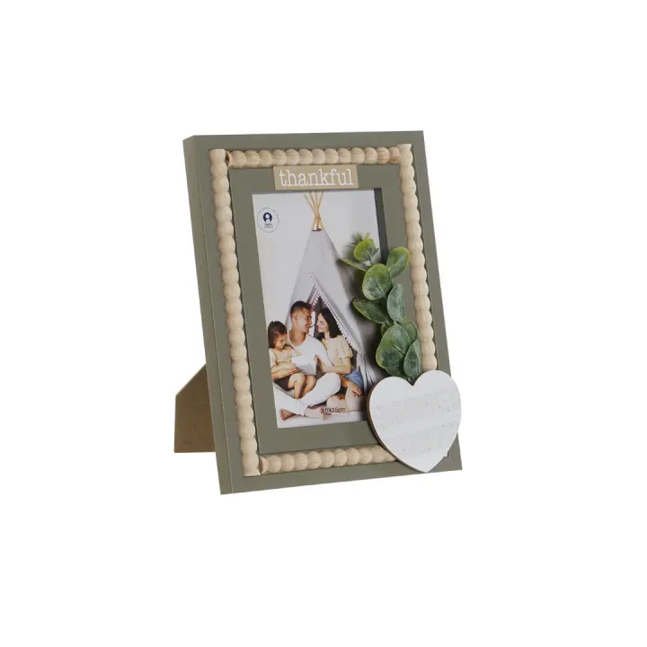 Marco de Foto Multicolor para Fotos de 10 x 15  / 13 x 18 cm - Material MDF y Cristal - Medidas del marco 16 x 2 x 21 / 19 x 2 x 24 cm - Ideal para Mostrar y Decorar tus Recuerdos con un Toque Elegante y Clásico - 1