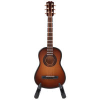 Guitarra De Madera Miniatura Con Soporte Decoración Moderna Simplicidad Para Escritorio Del Hogar Opciones De Tamaño 10cm Y 14cm - details 5