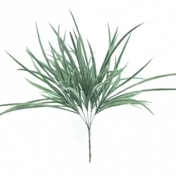 Ramo planta artificial larga verde musgo - 1