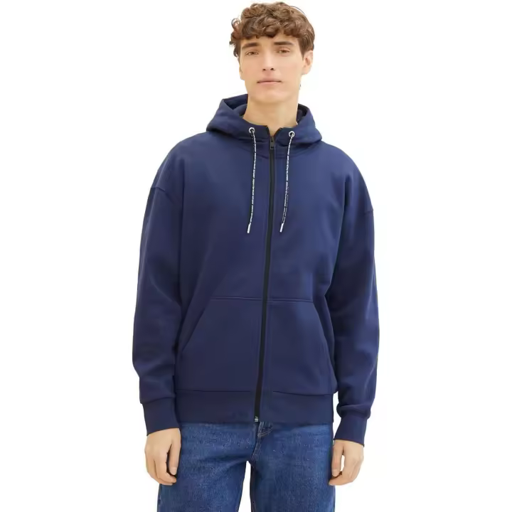 Sudadera TOM TAILOR 1040512 34590 relaxed sweat hooodie jacket navy - 1