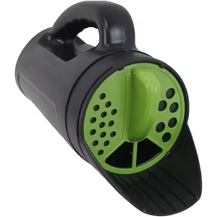 Herramientas de jardinería de mano, esparcidor de sal para derretir hielo, semillas, fertilizantes, césped y césped, dispensador fácil de agitar, aberturas ajustables de varios tamaños para nieve, jardín y uso multiuso, 84 oz - 1