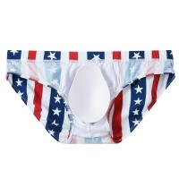 Bikini Briefs De Natación Para Hombre Estilo American Flag Print Sexy Shorts De Playa Traje De Baño Con Patrón De Estándares - details 22