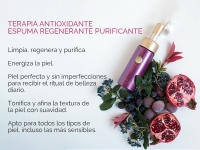 Atashi Antioxidante - Espuma Limpiadora Regenerante Purificante | Limpia, Energiza, Tonifica Y Afina | Limpiador Facial con Ácido Glicólico y Aguas Frutales Bio | Piel Sensible 150 ml - details 1