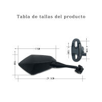 Par De Espejos Retrovisores Deportivos Universales Para Motocicletas Corrugados Adecuados Para Instalación Y Uso En M - details 3