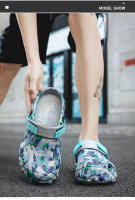 Nuevos Sandalias De Hombre Clogs Con Estampado De Camuflaje Zapatos De Jardín Plataforma Bajo Tacón Cierre De Correa EVA Cómodo Para Uso Diario Y Exterior - details 4