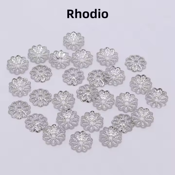 200pcs Capas De Pétalos De Flor Doradas 6mm 9mm Para Accesorios De Joyería DIY Capas De Bolas De Metal Para Creación De Joyas - 1
