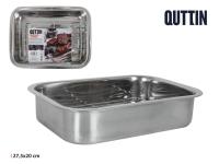 Bandejas c/grill de acero inoxidable  para horno, bandejas rectangular antiadherente para hornar, saludable y no tóxico - details 1