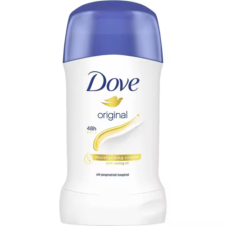 Dove  Desodorante en Barra 48h Original con Aceite Nutritivo 100% Natural - Crema Hidratante 40ml - 1